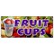 Signmission FRUIT CUPS BANNER SIGN peaches pineapple orange cocktail salad berry B-120 Fruit Cups - alternate 1
